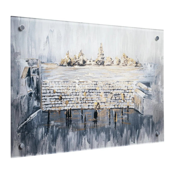 Kosel after Rain Painting — hero shot | Judaica Square Lakewood