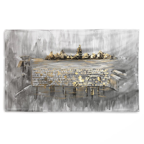 Kosel After Rain Vinyl Sukkah Decoration — hero shot | Judaica Square Lakewood