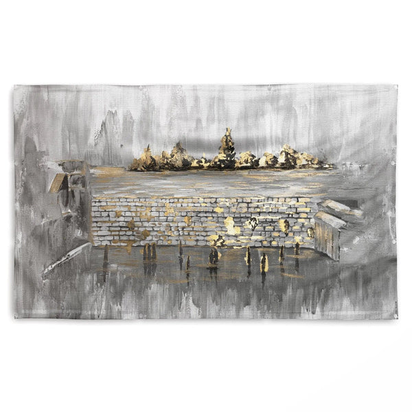 Kosel After Rain Vinyl Sukkah Decoration — hero shot | Judaica Square Lakewood