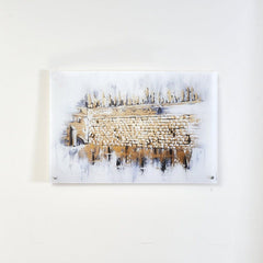Kosel at Winter Painting: Serene Jerusalem Landscape Wall Art Decor