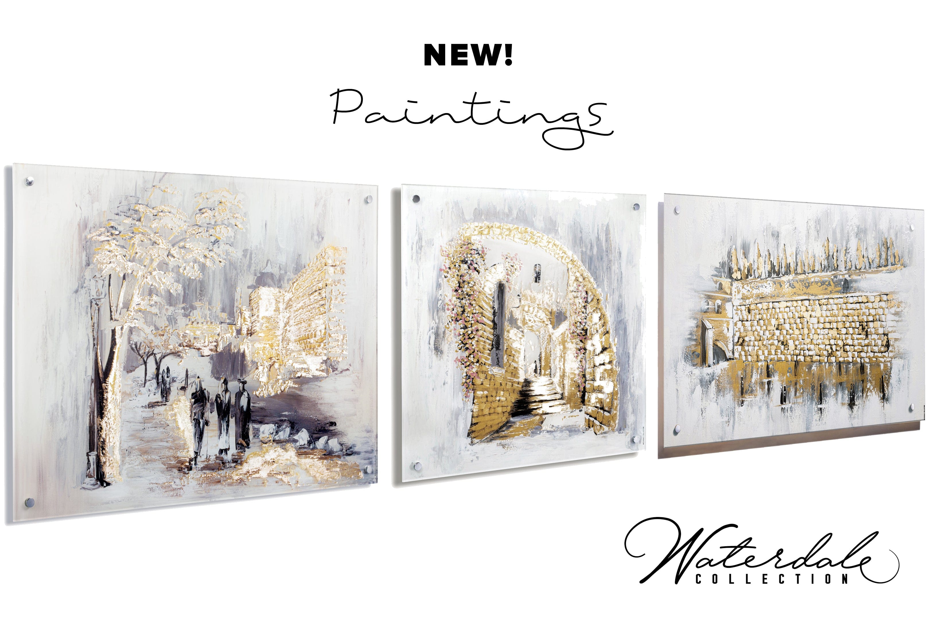 Kosel at Winter Painting: Serene Jerusalem Landscape Wall Art Decor