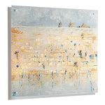 Lucite Kosel of Gray & Gold Painting