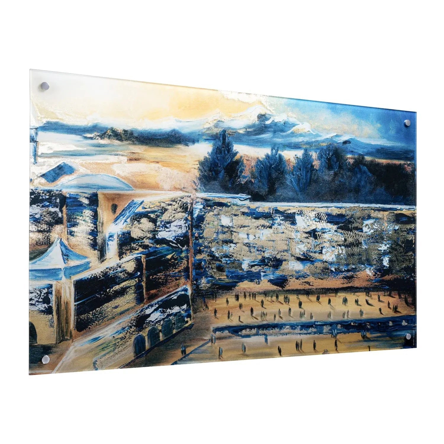 Kosel Plaza Deep Night Painting — hero shot | Judaica Square Lakewood