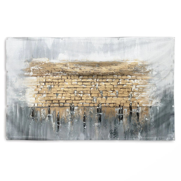 Kosel Reflected in Prayer Vinyl Sukkah Decoration — Sukkah Decor | Judaica Square Lakewood