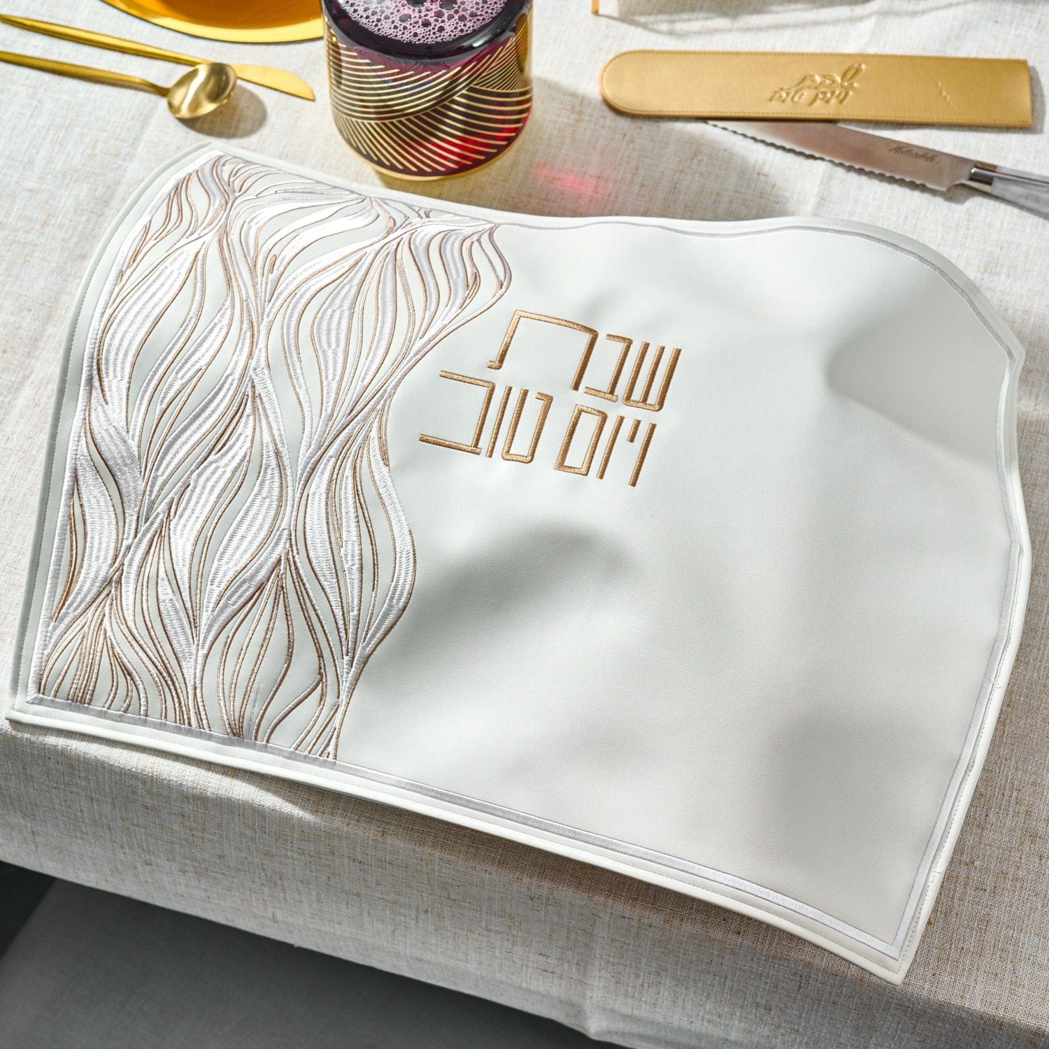 Lace Challah Cover — detail view | Judaica Square Lakewood