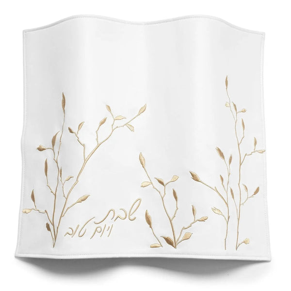 Leaf Embroidered Challah Cover | Judaica Square Lakewood