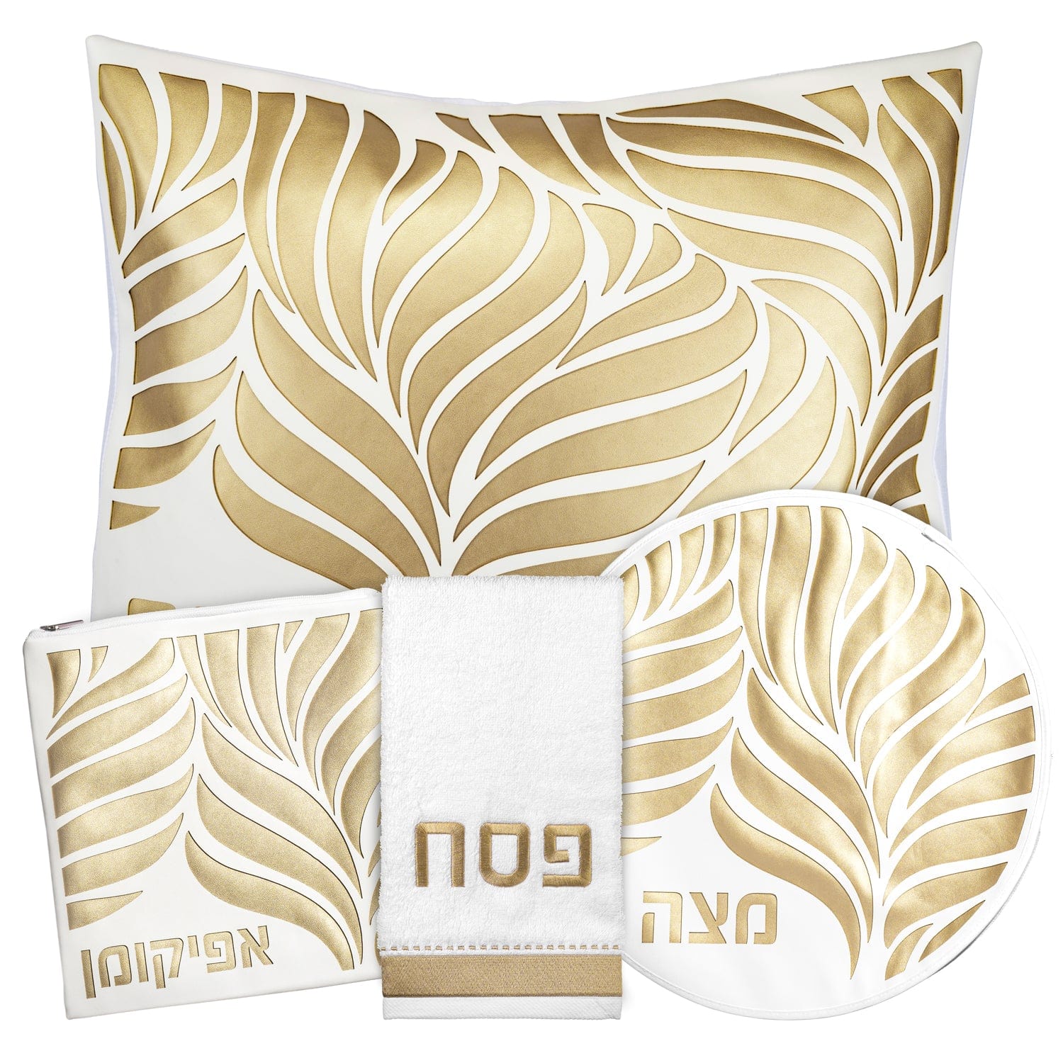 Leaf Laser Cut Pesach Set — styled in-room | Judaica Square Lakewood