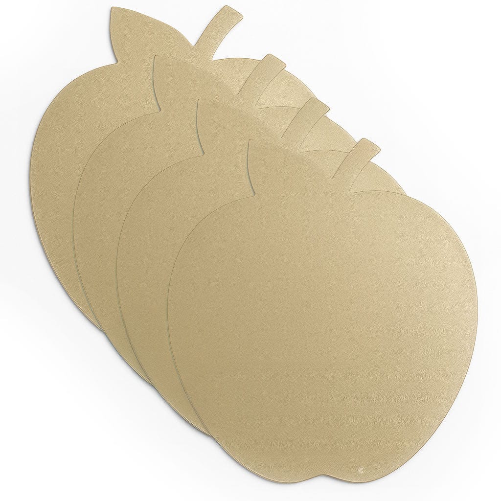Leather Apple Chargers — styled in-room | Judaica Square Lakewood