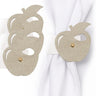 Leather Simanim Napkin Wraps — reverse view