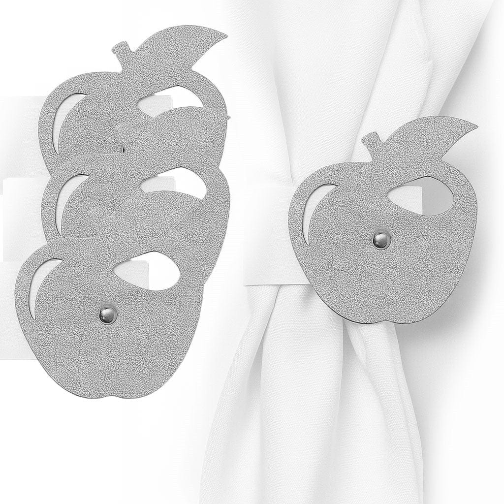 Leather Simanim Napkin Wraps — side detail | Judaica Square Lakewood