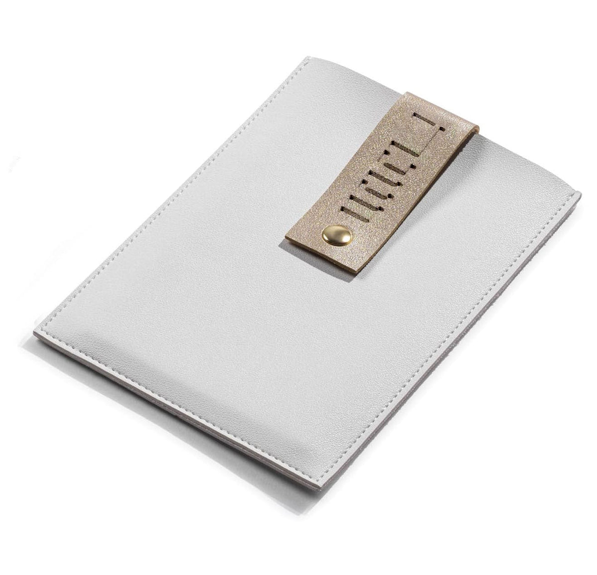 Leather Chanukah Brachos Card Set — styled in-room