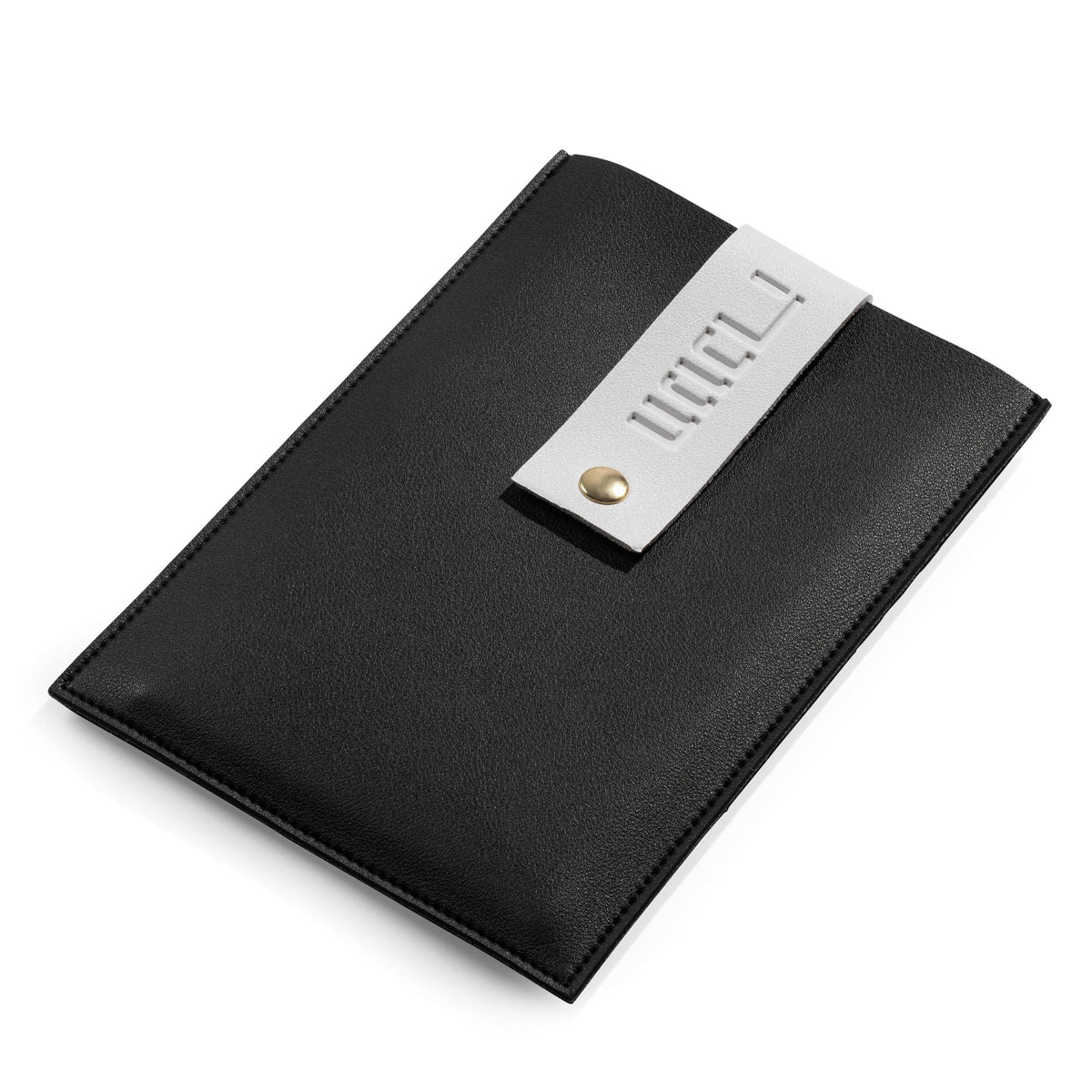Leather Chanukah Brachos Card Set — side detail
