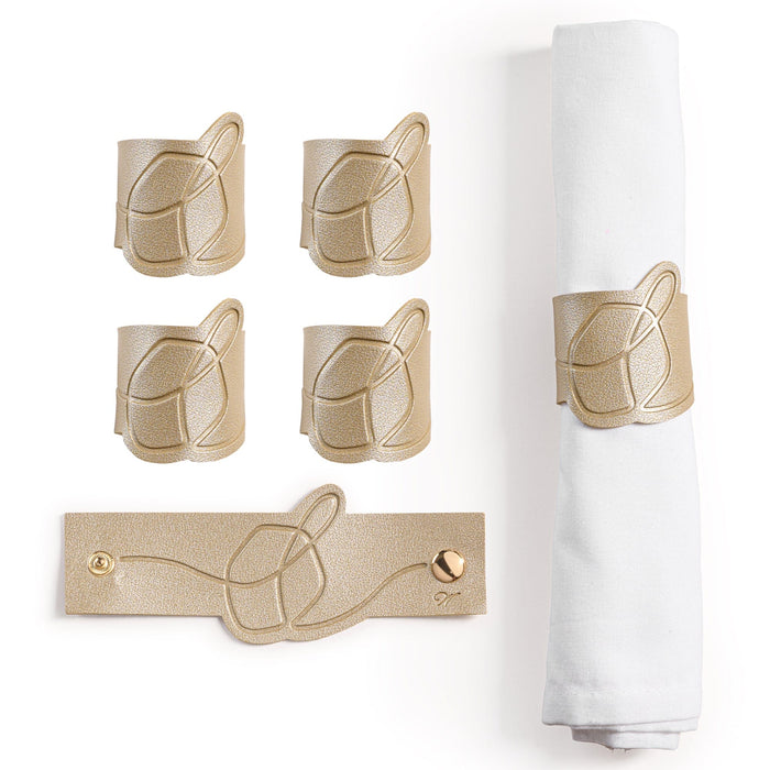 Leather Dreidel Napkin Wraps — Napkin Rings | Judaica Square Lakewood