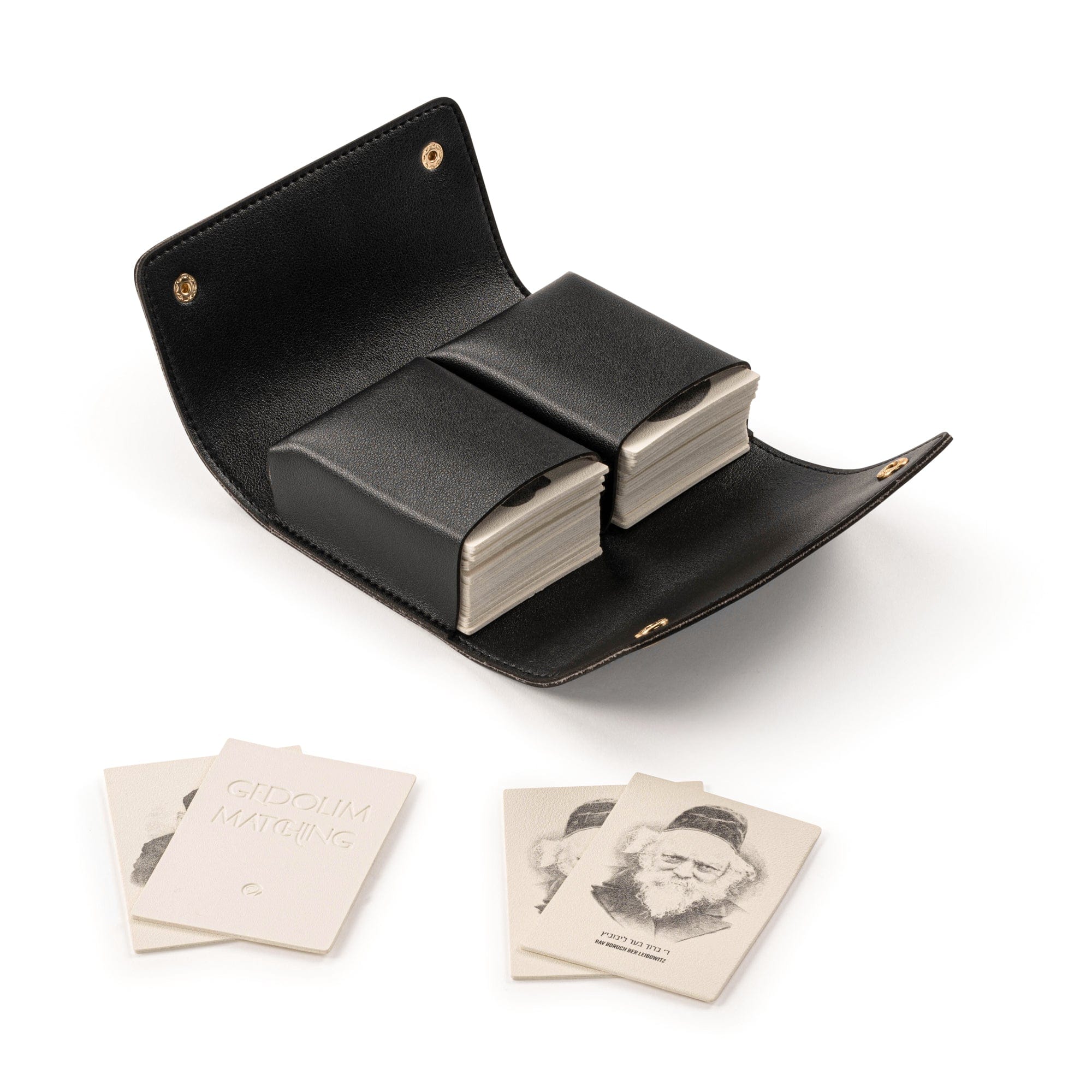 Leather Gedolim Matching Game — hero shot | Judaica Square Lakewood
