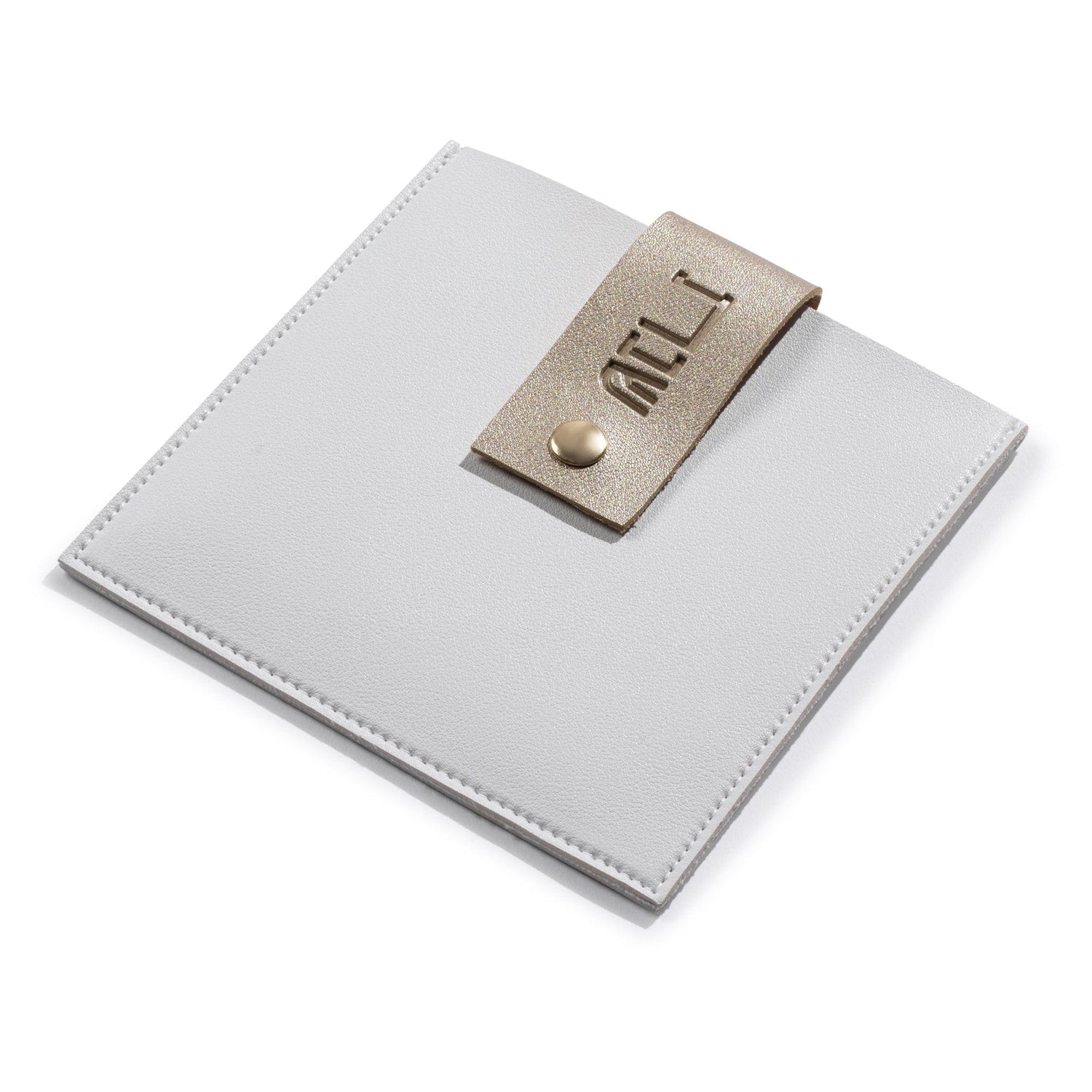 Leather Hadlokas Neiros Pouch — reverse view | Judaica Square Lakewood