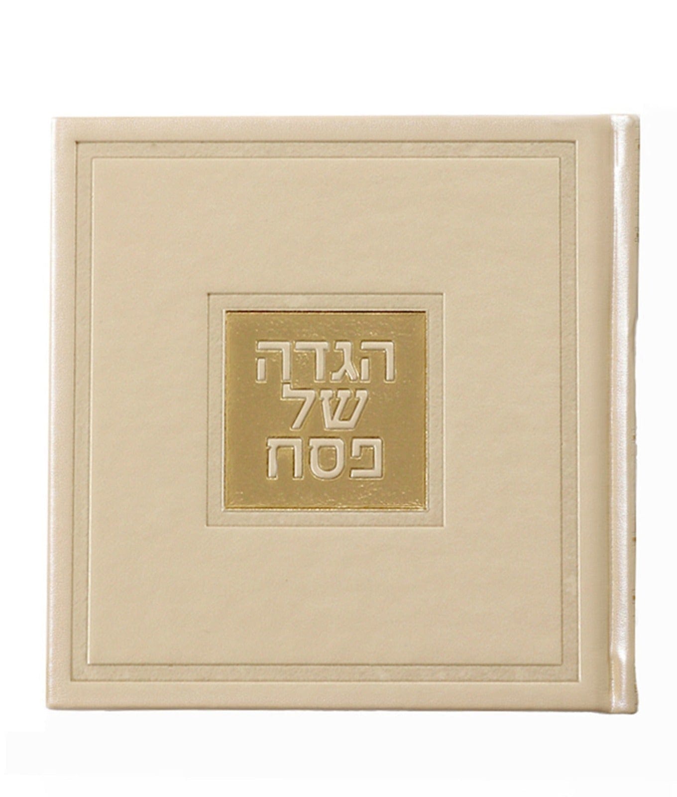 Leather Haggadah with English Instructions — reverse view | Judaica Square Lakewood
