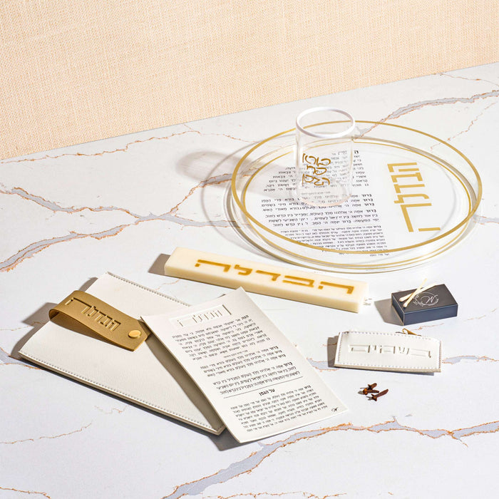 Leather Havdalah Set — lucite | Judaica Square Lakewood