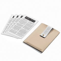 Leather Lucite Bencher Pouch