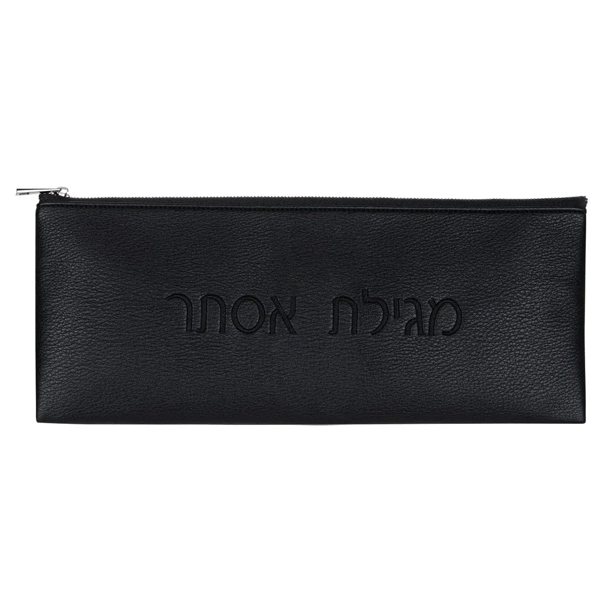 Leather Megillah Case Bag — PU leather zippered cylinder case | Judaica Square Lakewood