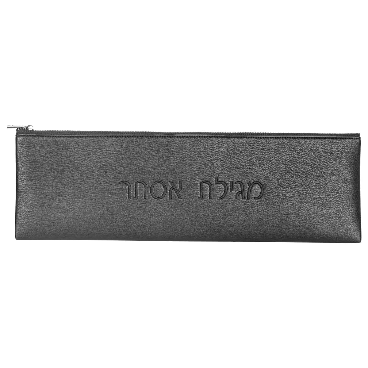 Leather Megillah Case Bag — PU leather zippered cylinder case | Judaica Square Lakewood