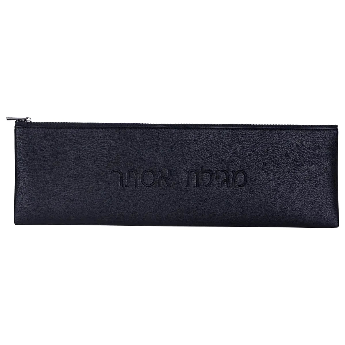 Leather Megillah Case Bag — PU leather zippered cylinder case | Judaica Square Lakewood