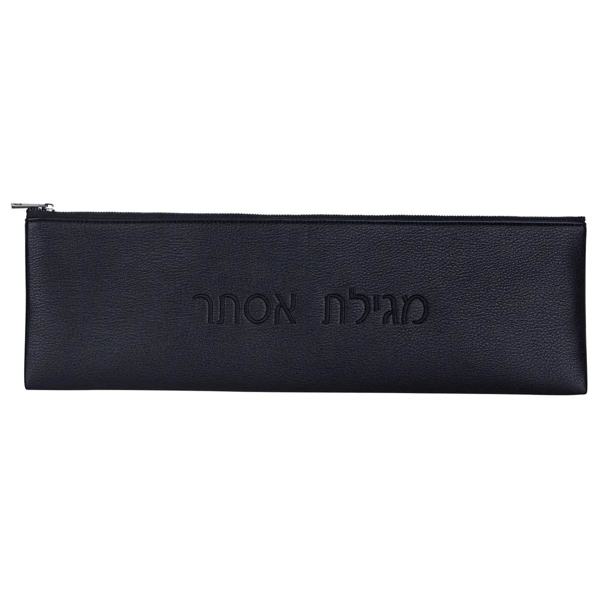 Leather Megillah Case Bag — PU leather zippered cylinder case | Judaica Square Lakewood