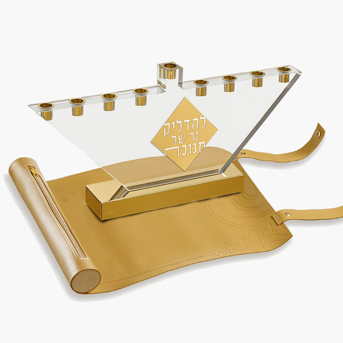 Leather Menorah Mat Bundle — Chanukah | Judaica Square Lakewood