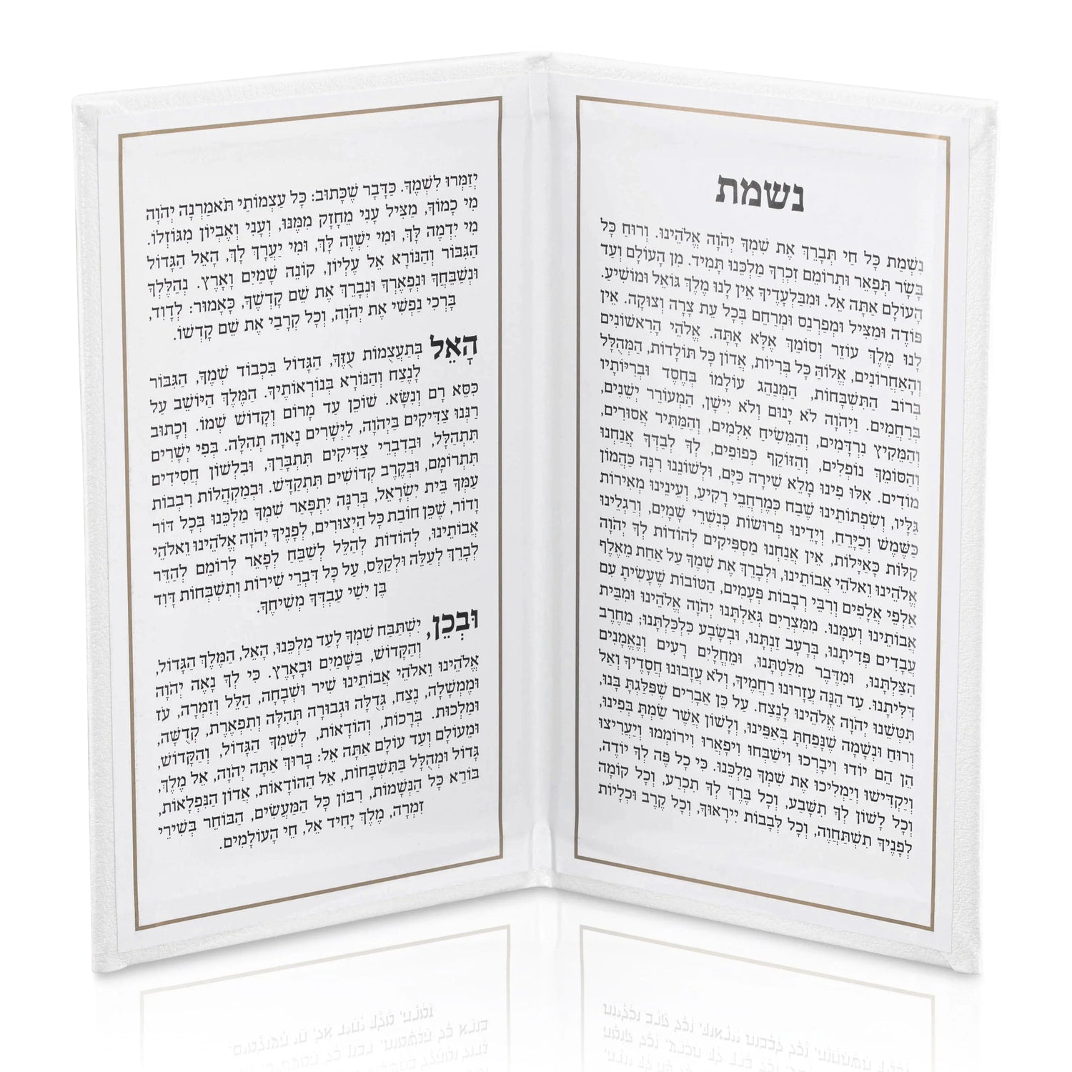 Leather Nishmas Booklet — detail view | Judaica Square Lakewood