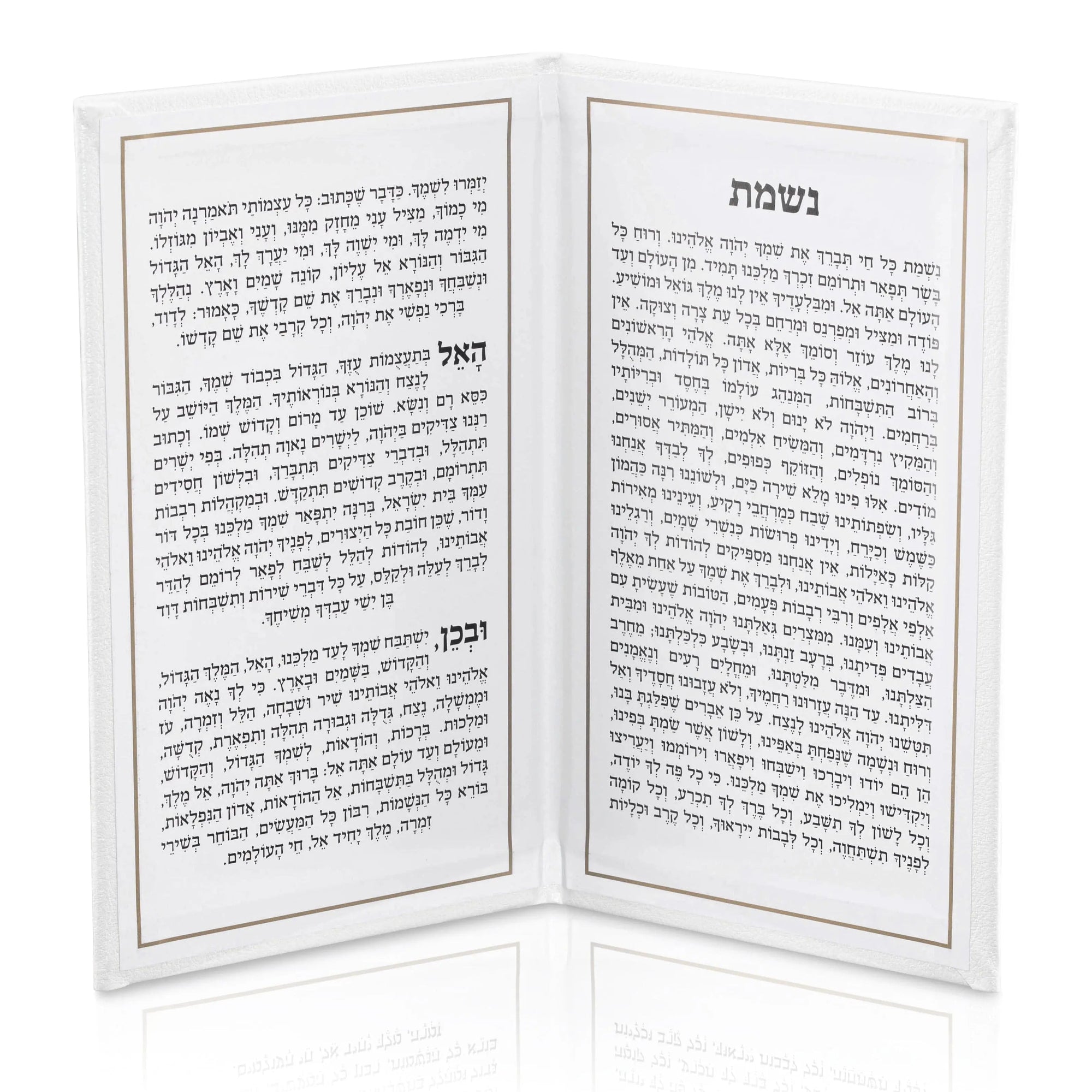Leather Nishmas Booklet — detail view | Judaica Square Lakewood