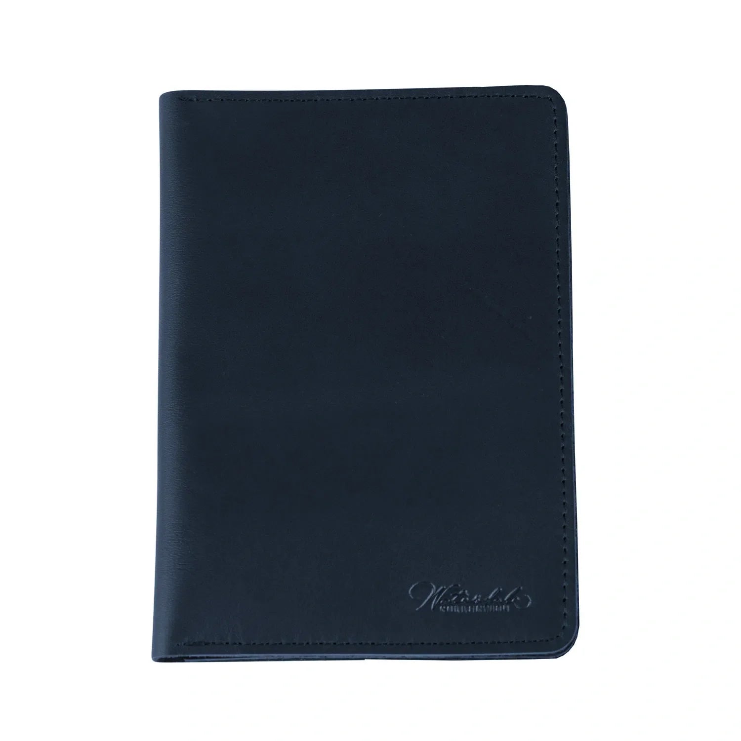Leather Passport Case — side detail | Judaica Square Lakewood