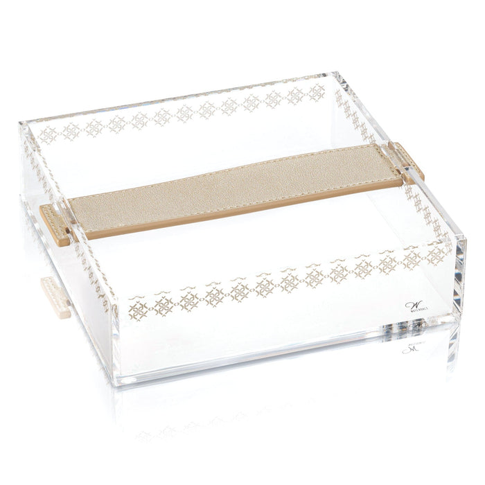 Leather Strap Inspired Napkin Holder — Napkin Holder | Judaica Square Lakewood