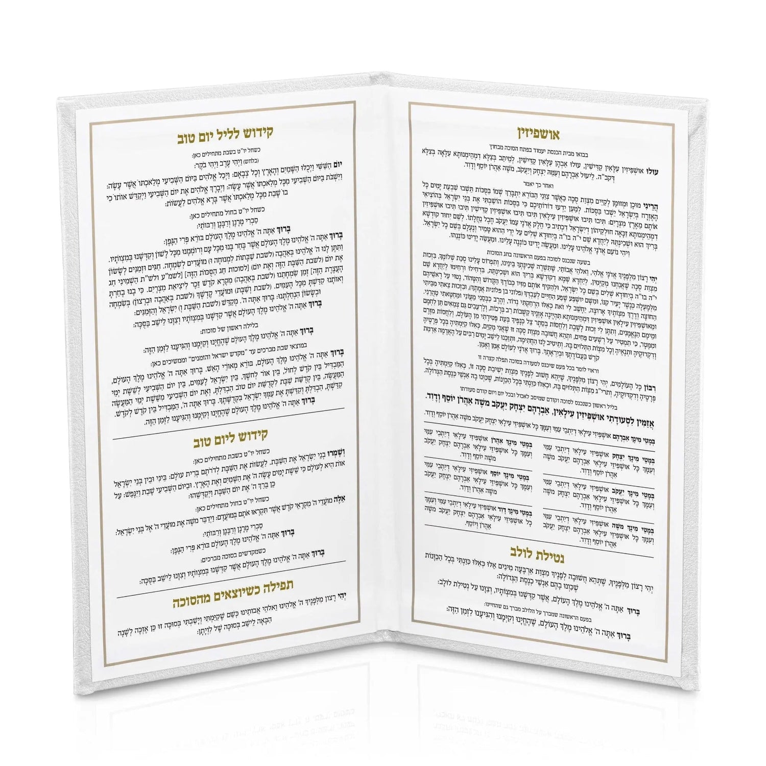 Leather Sukkos Booklet | Judaica Square Lakewood
