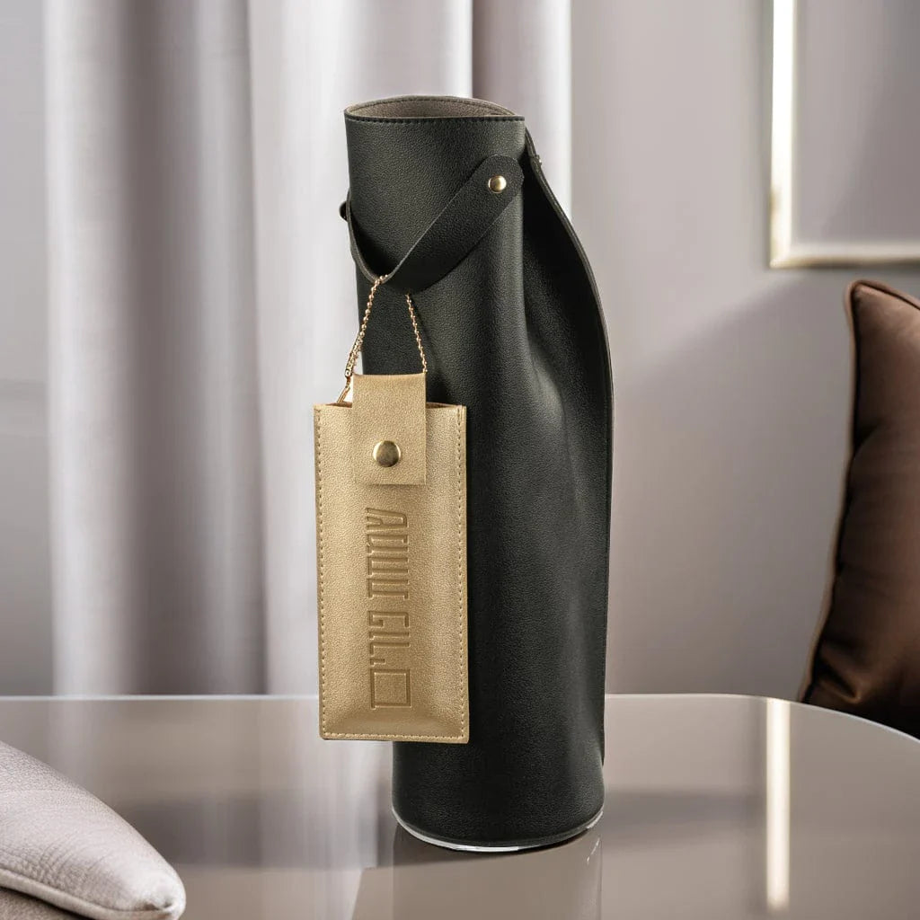 Leather Wine Bag | Judaica Square Lakewood