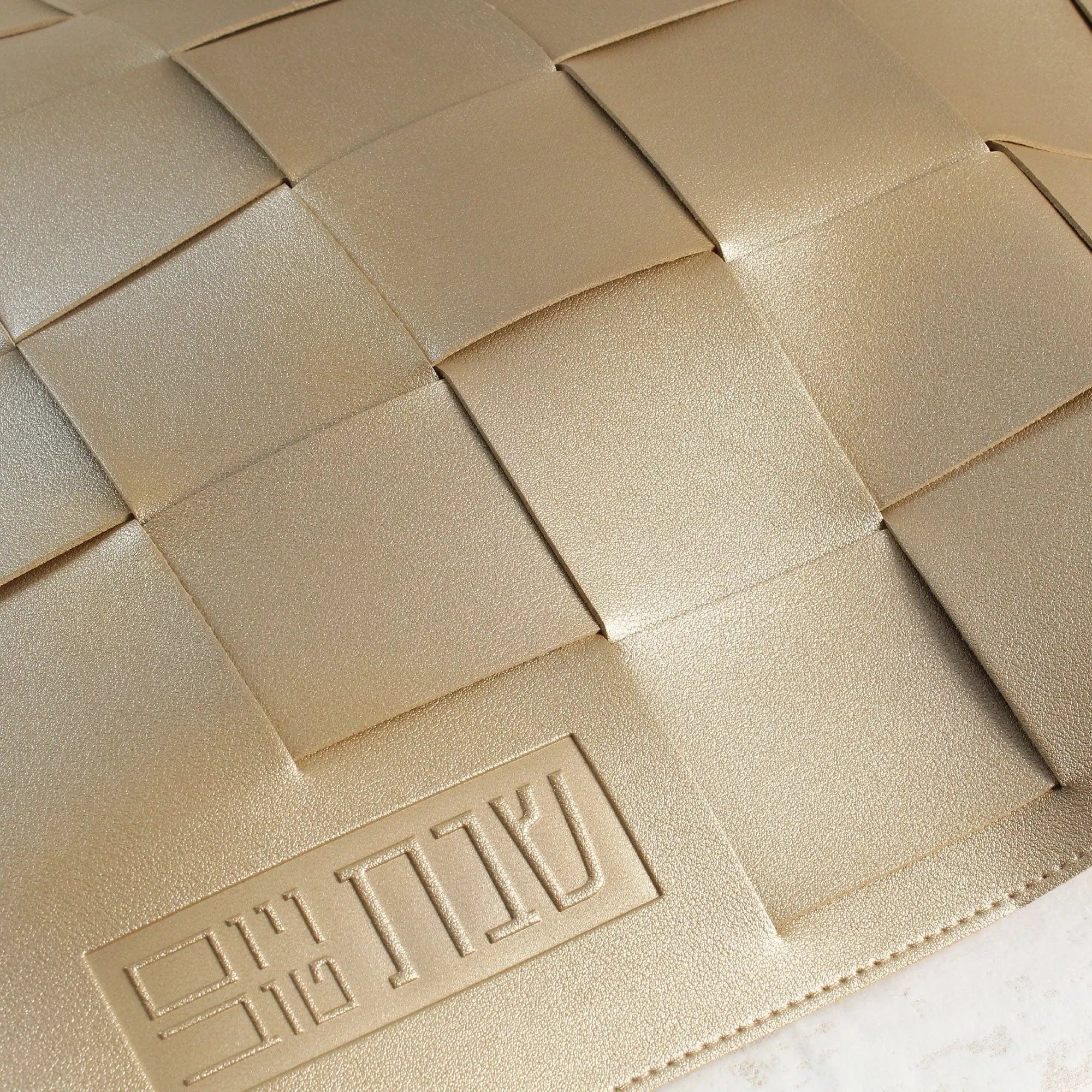Leather Woven Challah Cover | Judaica Square Lakewood