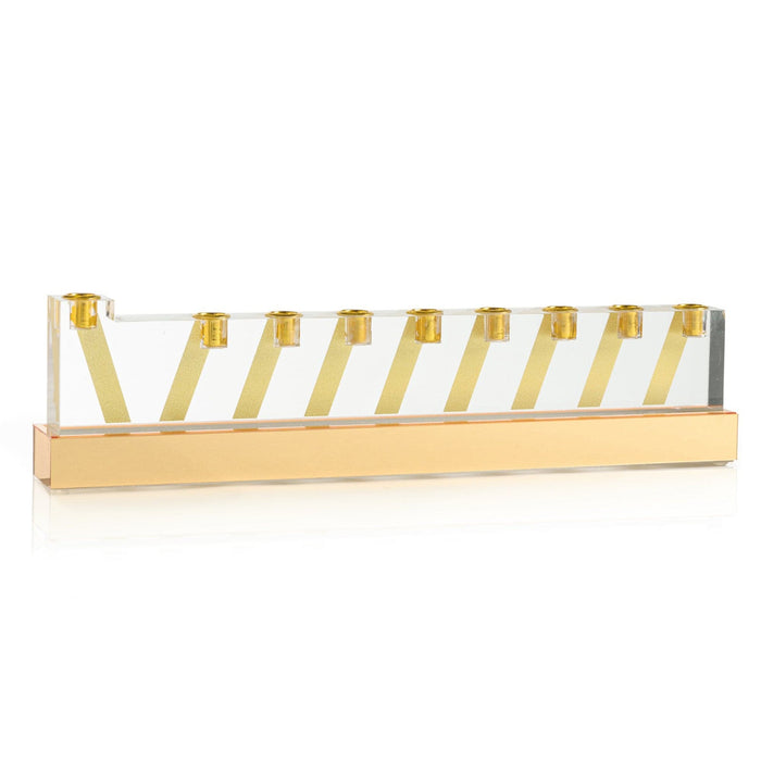 Line Menorah — lucite Chanukah | Judaica Square Lakewood