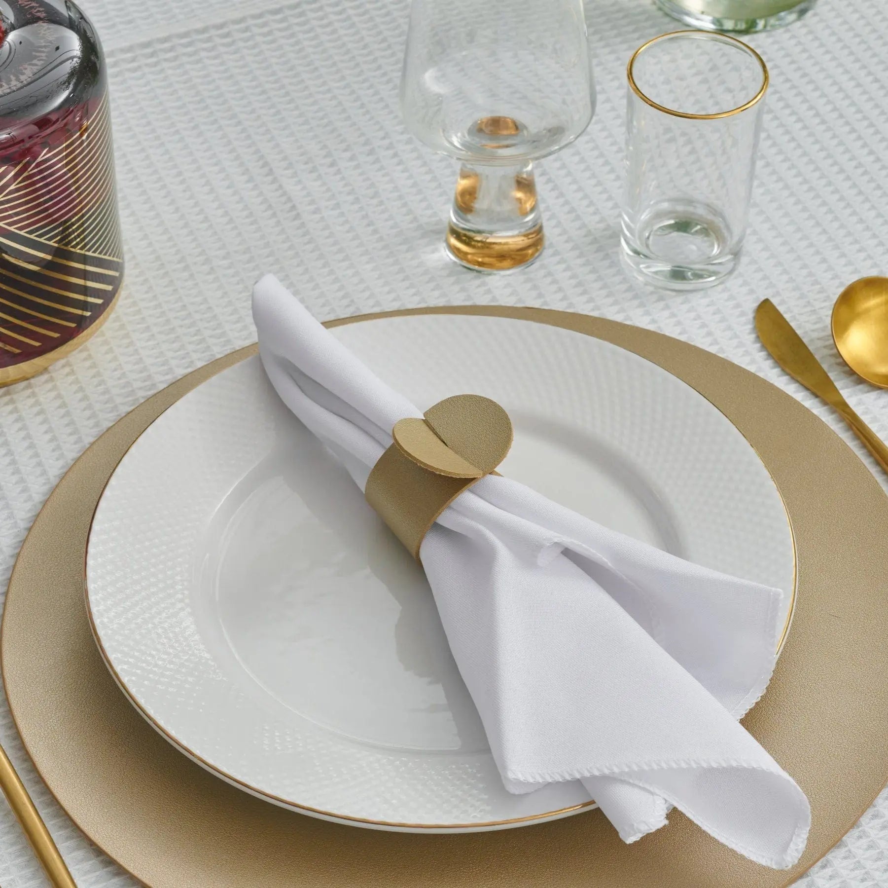 Loop Leather Napkin Wraps | Judaica Square Lakewood