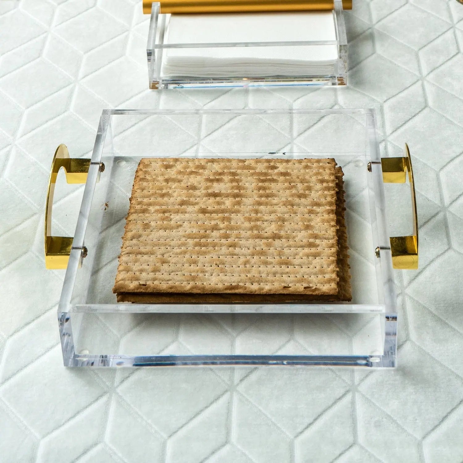 Luxe Square Tray | Judaica Square Lakewood