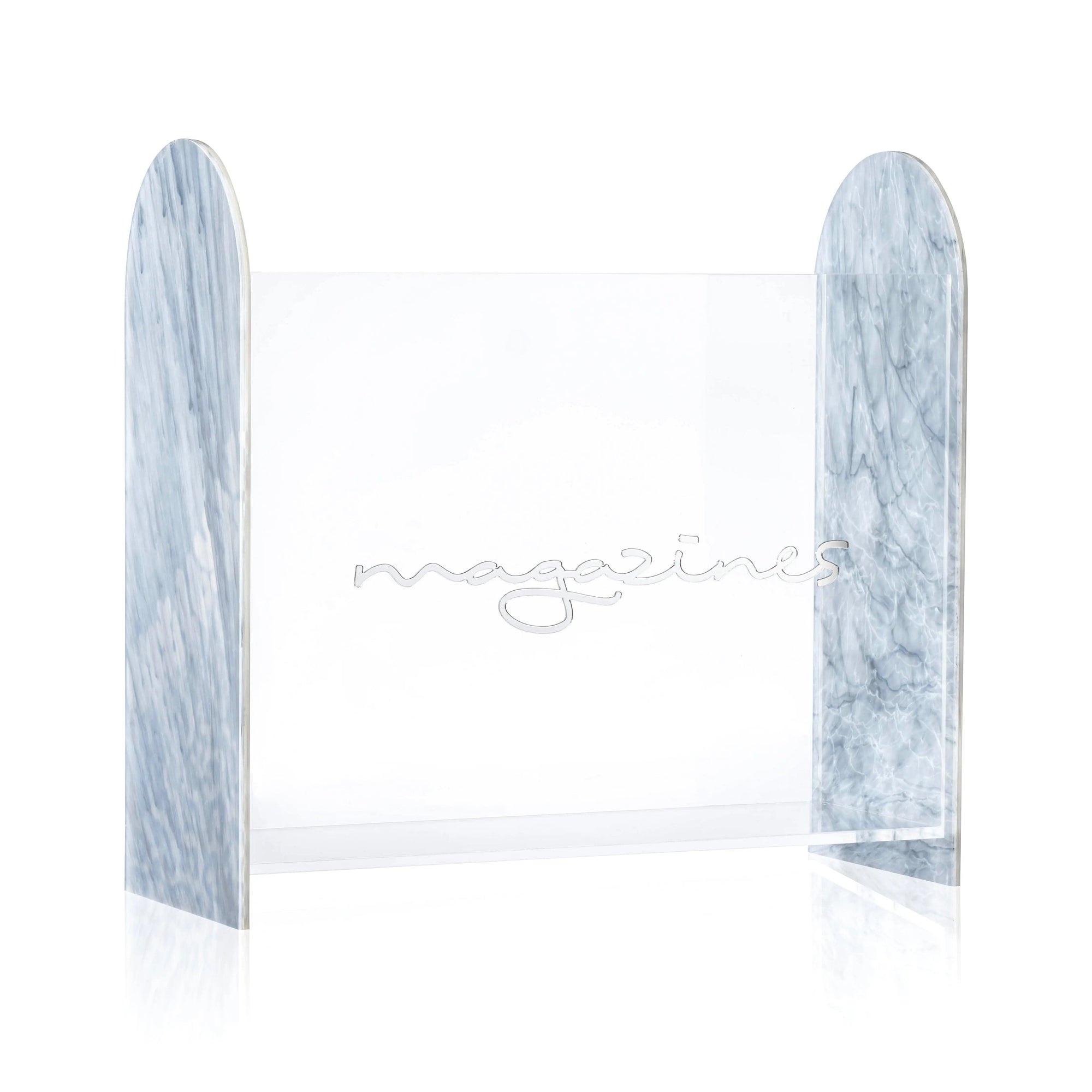 Magazine Rack — styled in-room | Judaica Square Lakewood