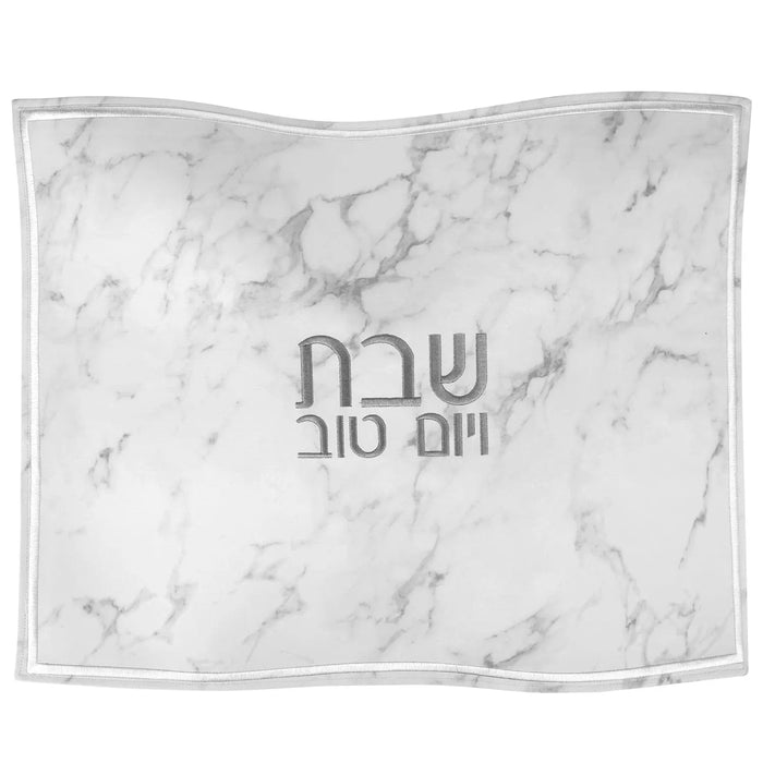 Marble Challah Cover — leather | Judaica Square Lakewood