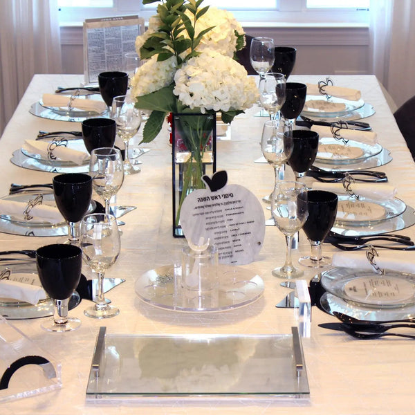 Marble Rosh Hashanah Tablescape | Judaica Square Lakewood