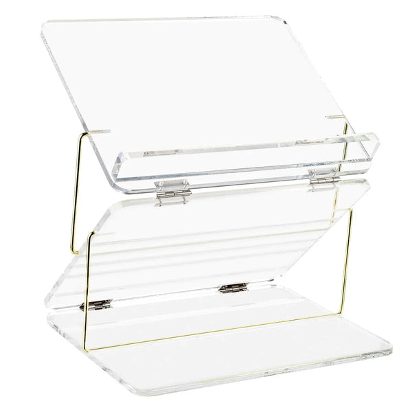 MetaLucite Foldable Shtender — Crystal | Judaica Square Lakewood