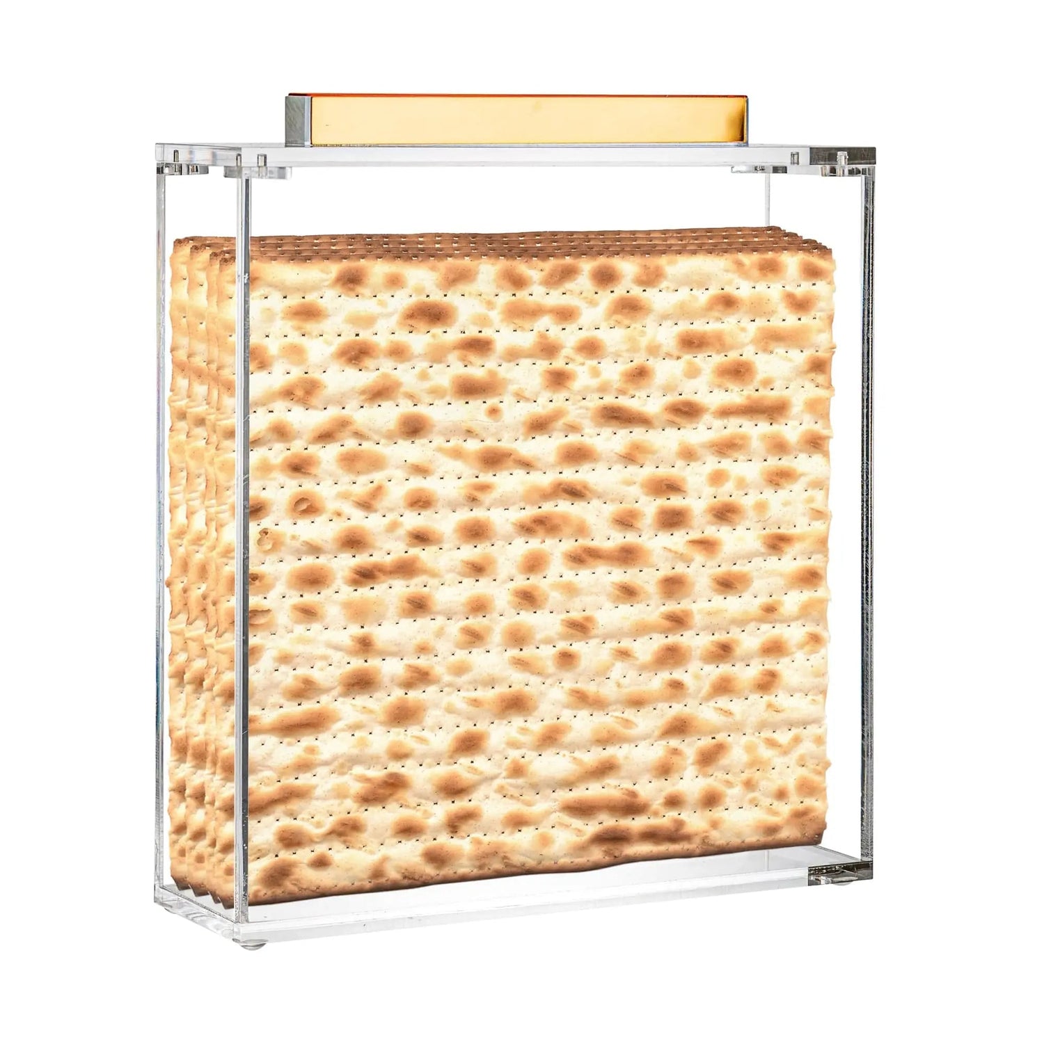 MetaLucite Square Matzah Box | Judaica Square Lakewood