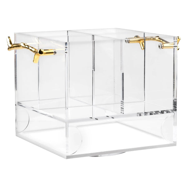 MetaLucite Twig Swivel Silverware Caddy | Judaica Square Lakewood