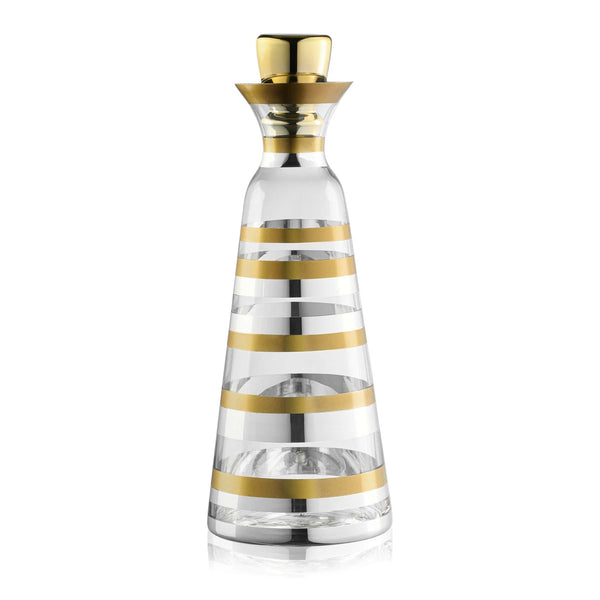 Mixed Metallic Wine Decanter — hero shot | Judaica Square Lakewood