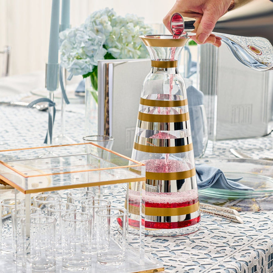 Mixed Metallic Wine Decanter