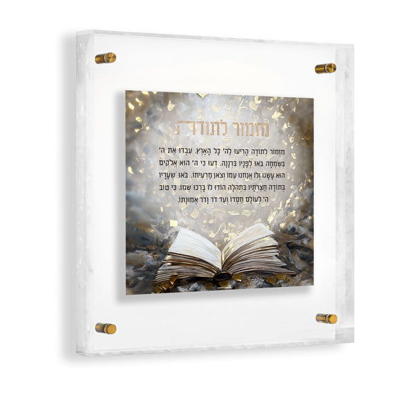 Mizmor Lesoda Painted Frame Wall Art | Judaica Square Lakewood