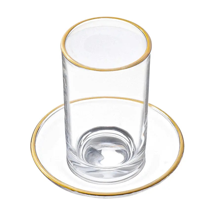 Modern Glass Cups & Saucers | Judaica Square Lakewood