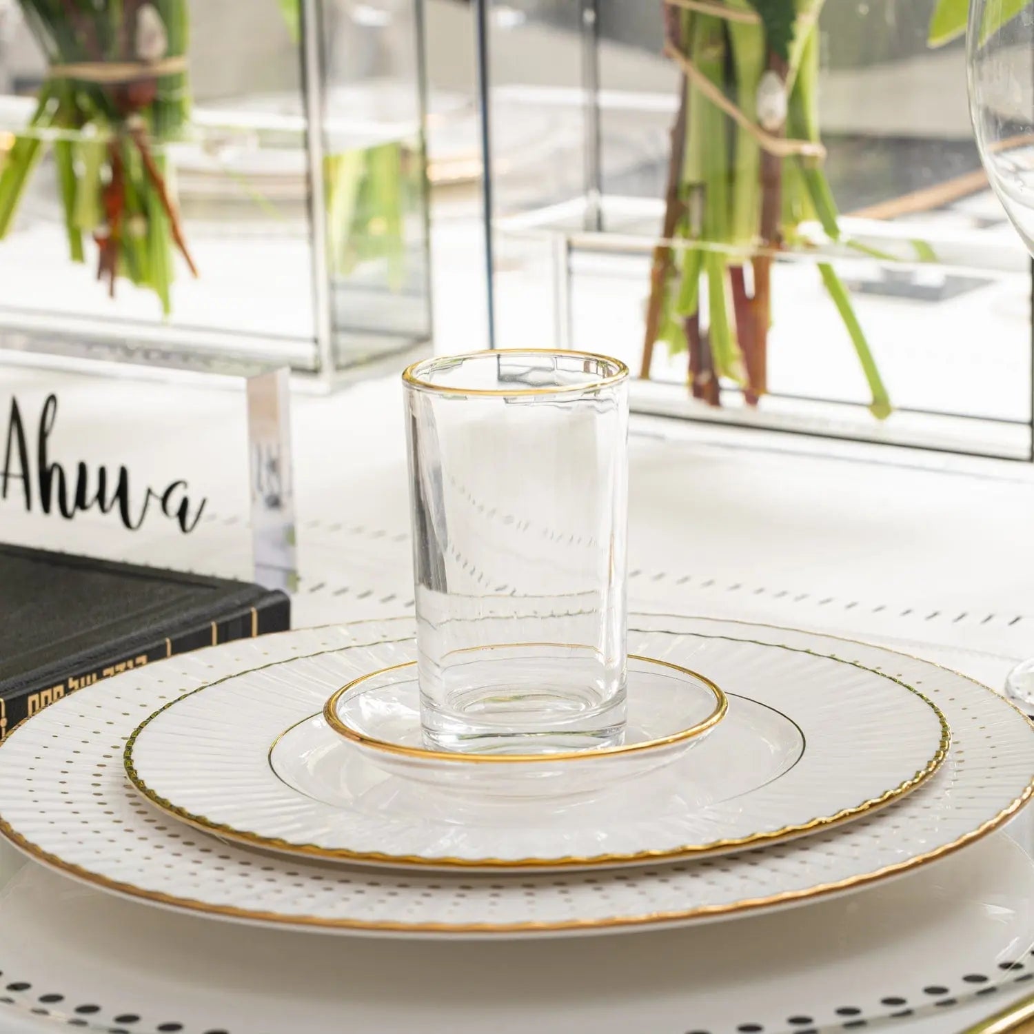Modern Glass Cups & Saucers | Judaica Square Lakewood