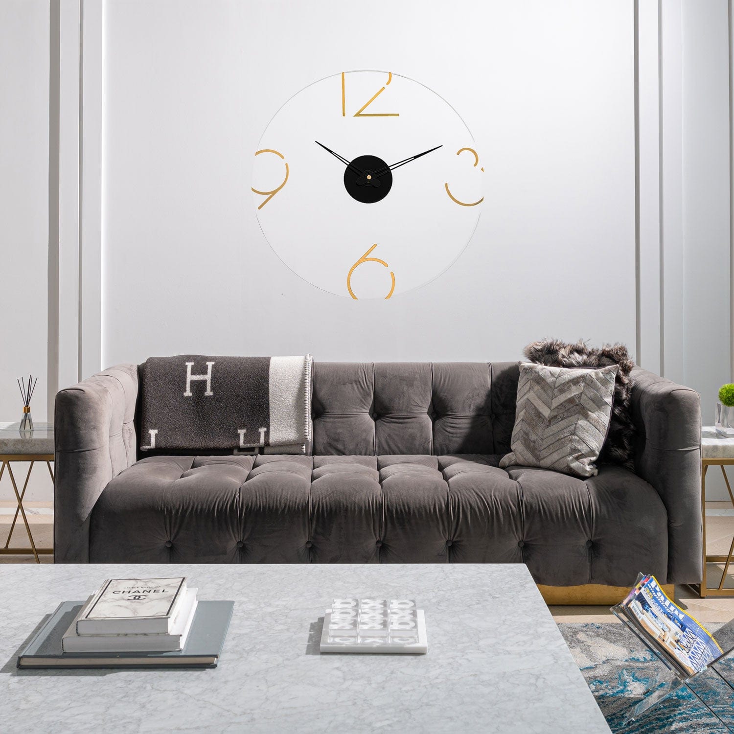 Number Clock — detail view | Judaica Square Lakewood