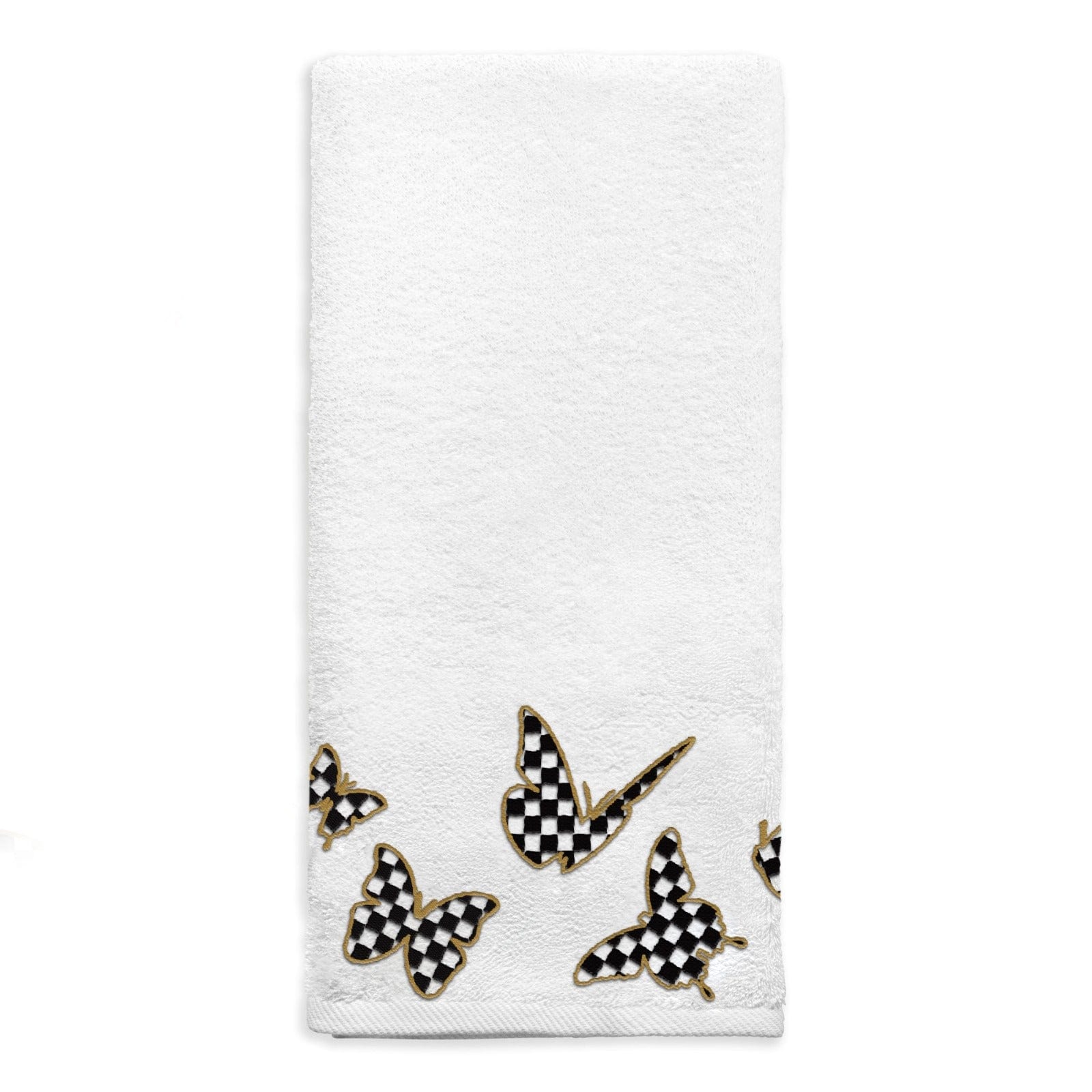 Netilas Yadayim Onyx Butterfly Hand Towel — detail view | Judaica Square Lakewood